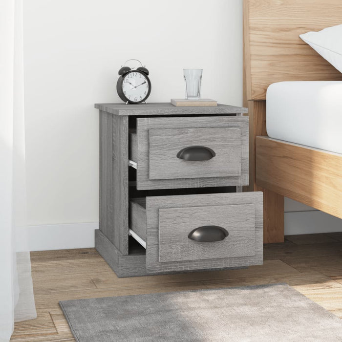 Bedside Cabinets 2 pcs Grey Sonoma 39x39x47.5 cm Engineered Wood