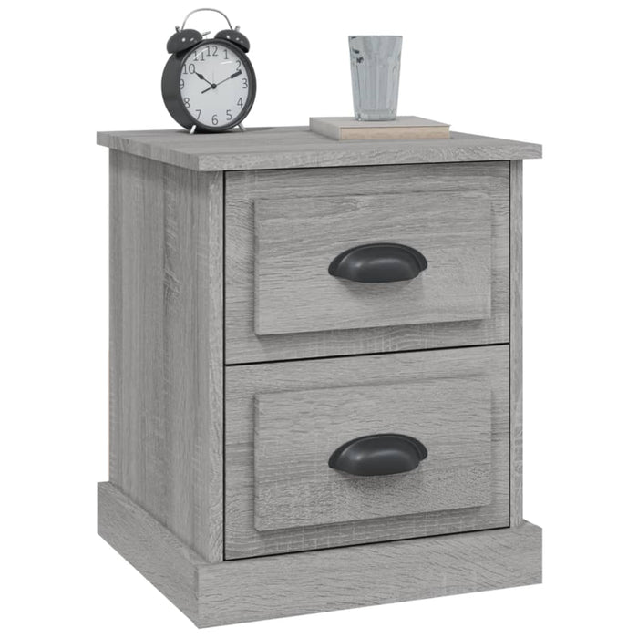 Bedside Cabinets 2 pcs Grey Sonoma 39x39x47.5 cm Engineered Wood