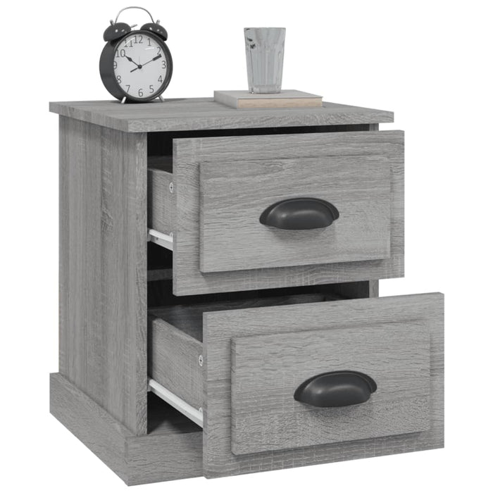 Bedside Cabinets 2 pcs Grey Sonoma 39x39x47.5 cm Engineered Wood