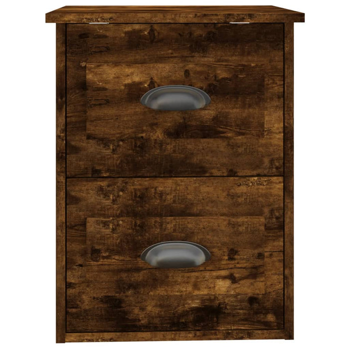 Wall-mounted Bedside Cabinet Smoked Oak 41.5x36x53cm