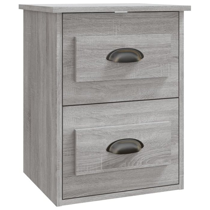 Wall-mounted Bedside Cabinets 2 pcs Grey Sonoma 41.5x36x53cm