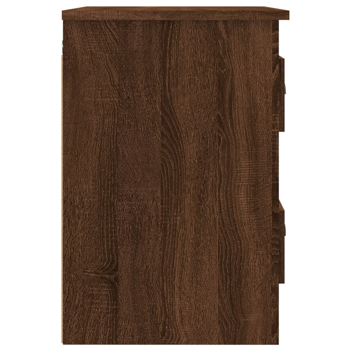 Wall-mounted Bedside Cabinet Brown Oak 41.5x36x53cm