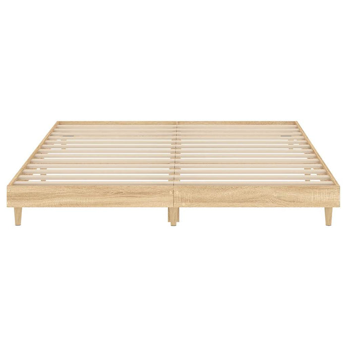 Bed Frame without Mattress Sonoma Oak 120x200 cm Engineered Wood