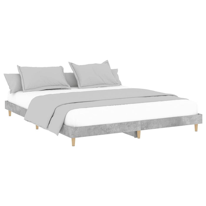 Bed Frame without Mattress Concrete Grey 120x200 cm