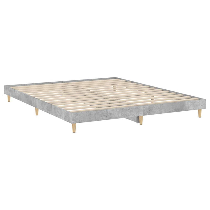 Bed Frame without Mattress Concrete Grey 120x200 cm