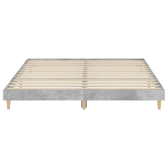 Bed Frame without Mattress Concrete Grey 120x200 cm