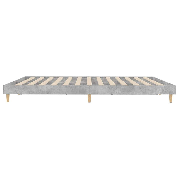 Bed Frame without Mattress Concrete Grey 120x200 cm