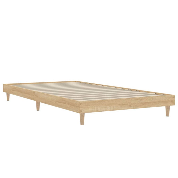 Bed Frame without Mattress Sonoma Oak 90x200 cm Engineered Wood