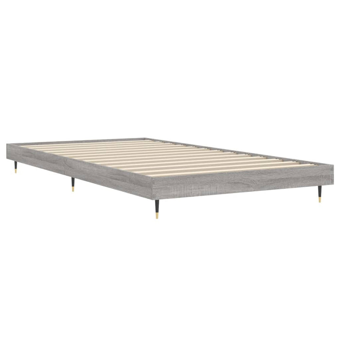 Bed Frame without Mattress Grey Sonoma 100x200 cm Engineered Wood