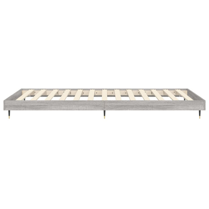 Bed Frame without Mattress Grey Sonoma 100x200 cm Engineered Wood