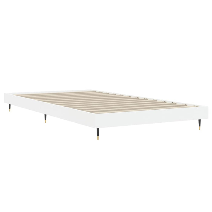 Bed Frame without Mattress White 90x200 cm Engineered Wood