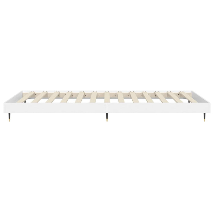 Bed Frame without Mattress White 90x200 cm Engineered Wood