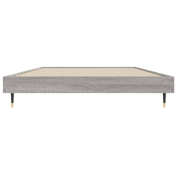 Bed Frame without Mattress Grey Sonoma 90x200 cm Engineered Wood