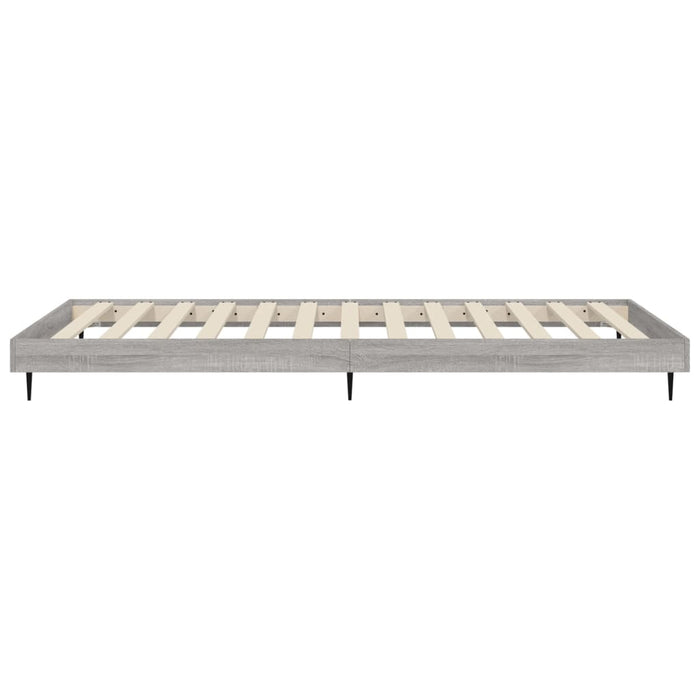 Bed Frame without Mattress Grey Sonoma 100x200 cm Engineered Wood