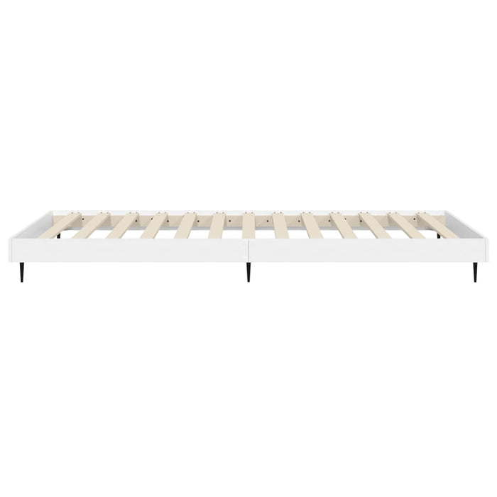 Bed Frame without Mattress White 90x200 cm Engineered Wood