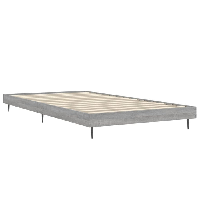 Bed Frame without Mattress Grey Sonoma 90x200 cm Engineered Wood