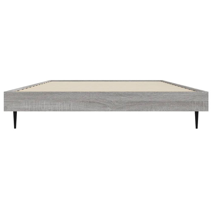 Bed Frame without Mattress Grey Sonoma 90x200 cm Engineered Wood