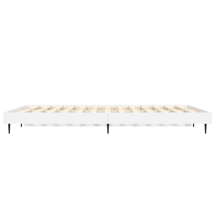 Bed Frame without Mattress White 120x190 cm Small Double Engineered Wood