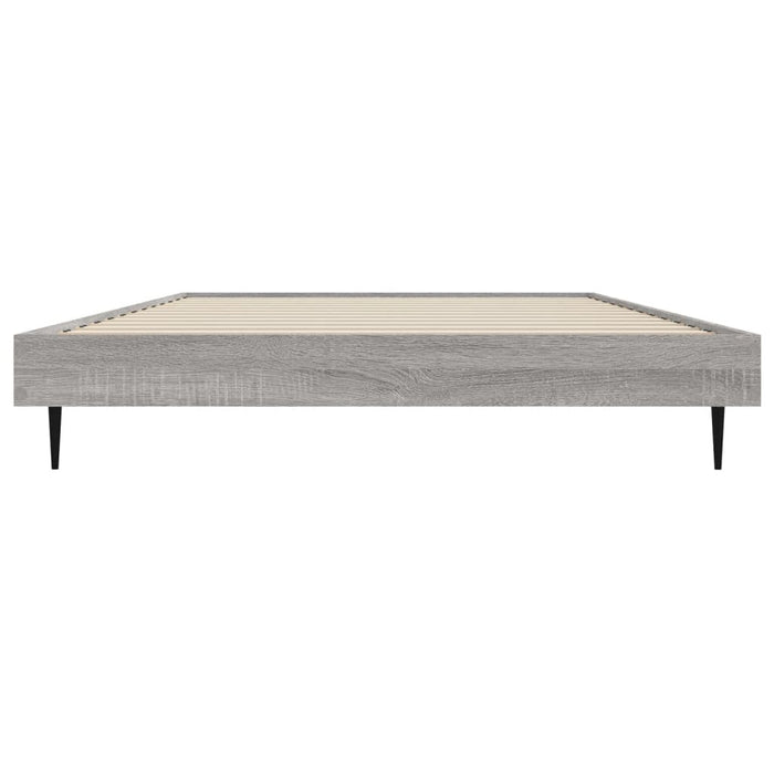 Bed Frame without Mattress Grey Sonoma 90x190 cm Single Engineered Wood