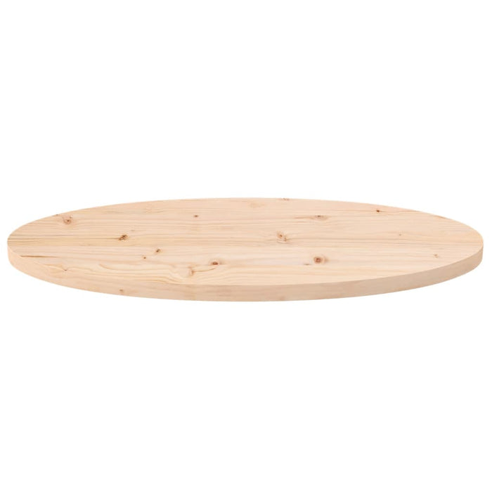 Table Top 70x35x2.5 cm Solid Wood Pine Oval