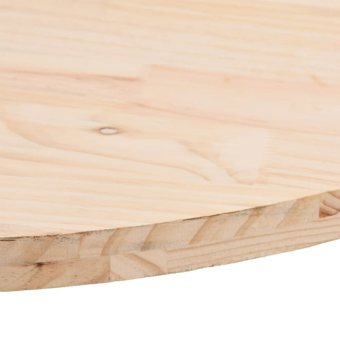 Table Top 90x45x2.5 cm Solid Wood Pine Oval