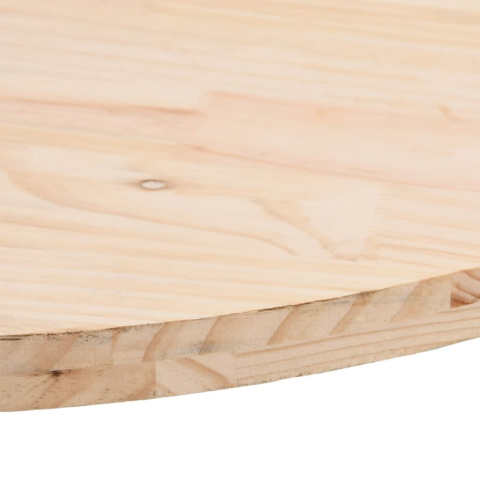 Table Top 110x55x2.5 cm Solid Wood Pine Oval