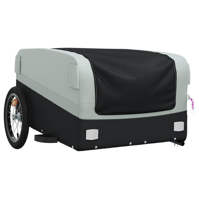 Bike Trailer Black and Grey 45 kg Iron