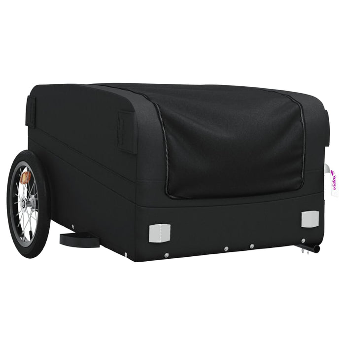 Bike Trailer Black 45 kg Iron