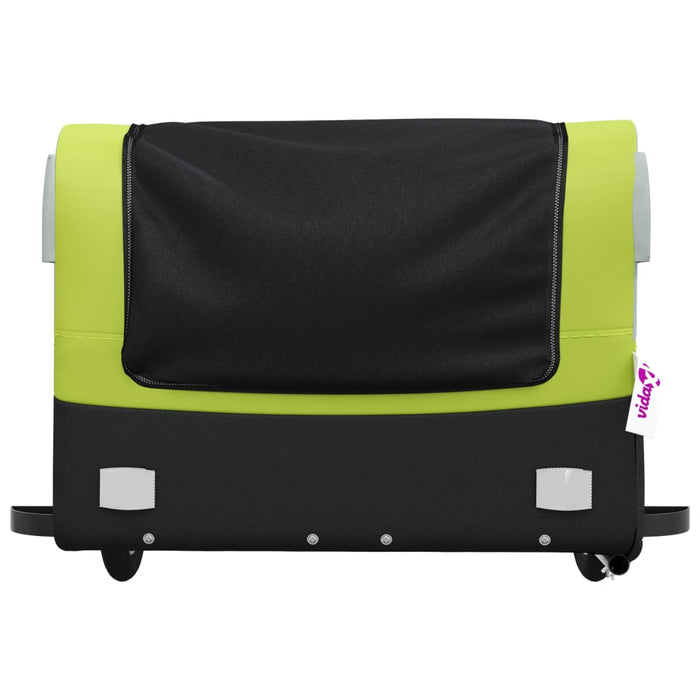 Bike Trailer Black and Green 45 kg Iron