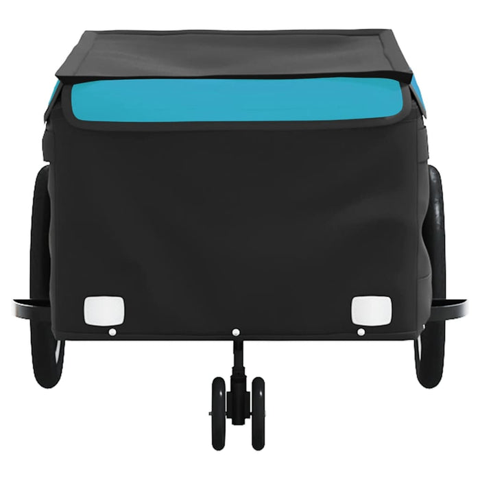 Bike Trailer Black and Blue 45 kg Iron