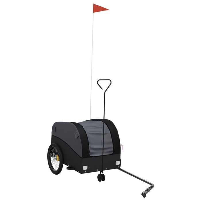 Bike Trailer Black 30 kg Iron