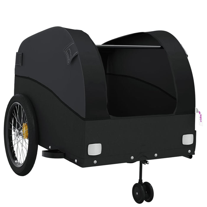 Bike Trailer Black 45 kg Iron