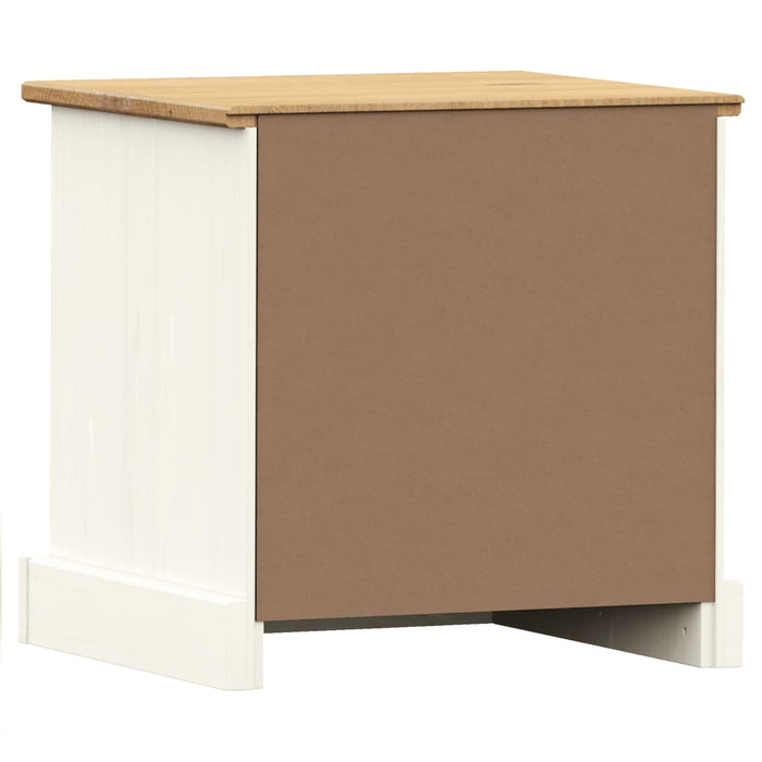 Bedside Cabinet VIGO White 42x35x42 cm Solid Wood Pine