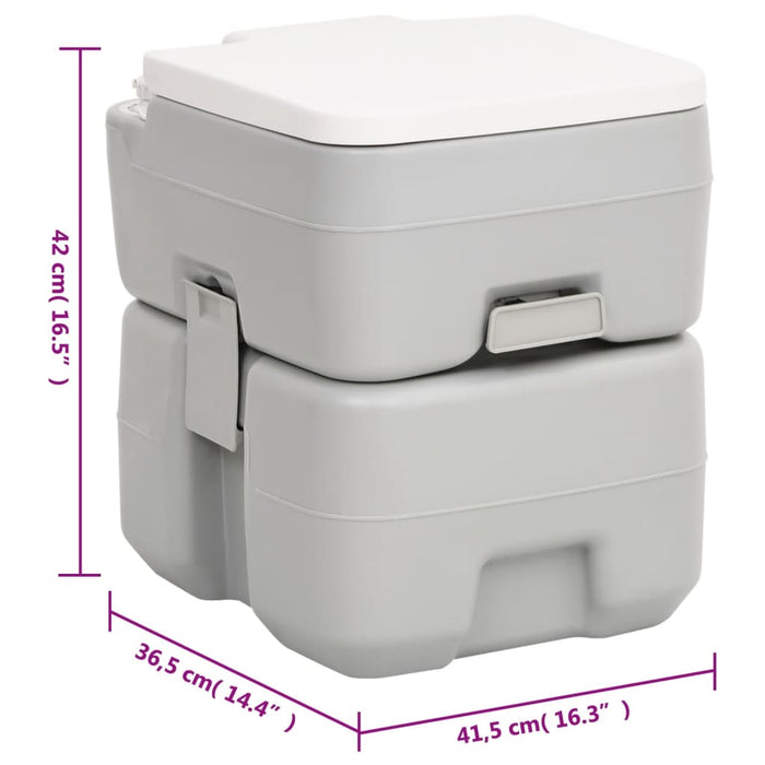 Portable Camping Toilet and Handwash Stand Set