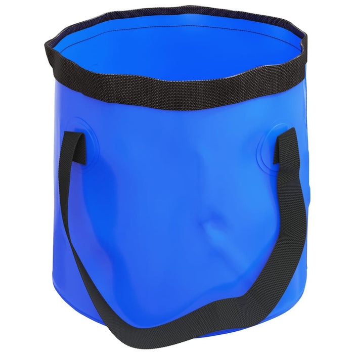 Folding Buckets 2 pcs Blue 20 L PVC