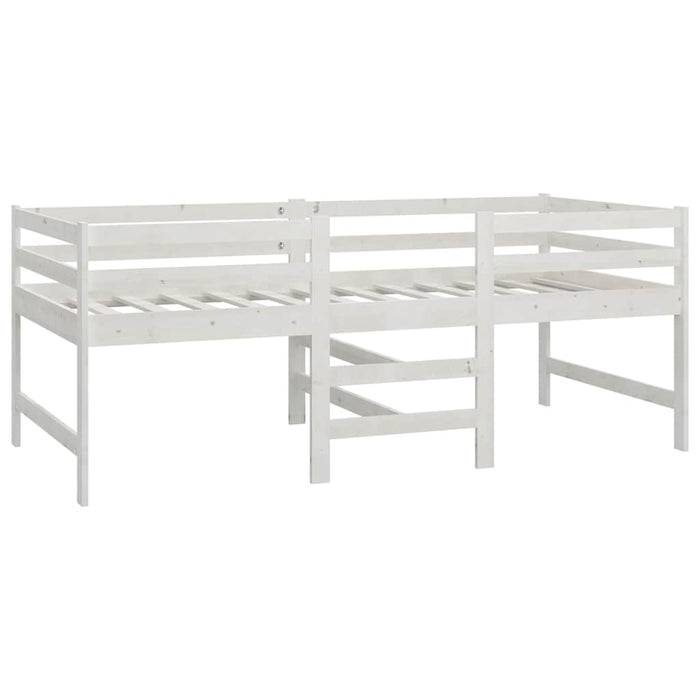 Bed Frame without Mattress White 90x200 cm Solid Wood Pine