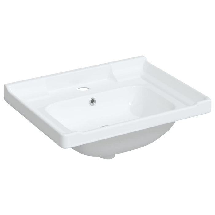 Bathroom Sink White 61x48x23 cm Rectangular Ceramic