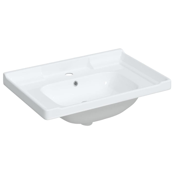 Bathroom Sink White 71x48x23 cm Rectangular Ceramic