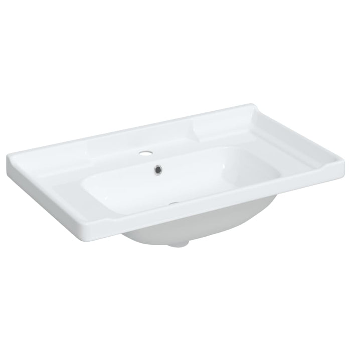 Bathroom Sink White 81x48x23 cm Rectangular Ceramic