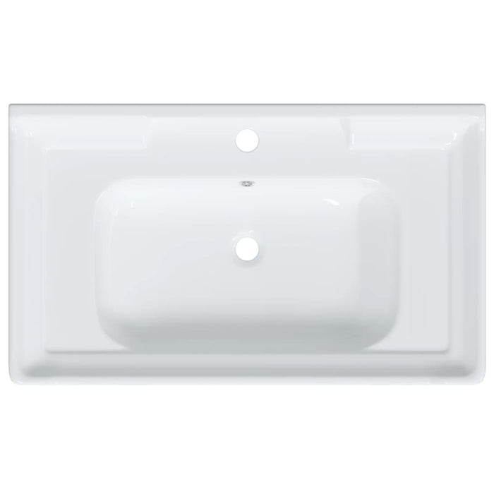 Bathroom Sink White 81x48x23 cm Rectangular Ceramic