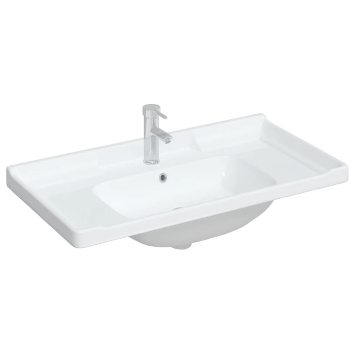 Bathroom Sink White 91.5x48x23 cm Rectangular Ceramic