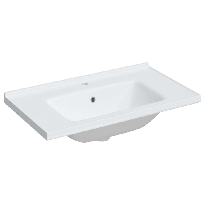 Bathroom Sink White 81x48x19.5 cm Rectangular Ceramic