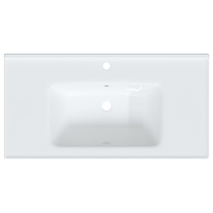 Bathroom Sink White 91.5x48x19.5 cm Rectangular Ceramic