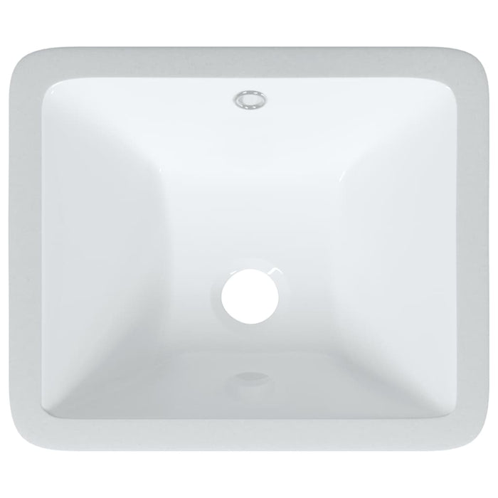 Bathroom Sink White 36.5x32x15.5 cm Rectangular Ceramic