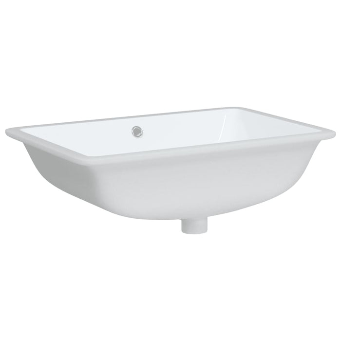 Bathroom Sink White 60x40x21 cm Rectangular Ceramic