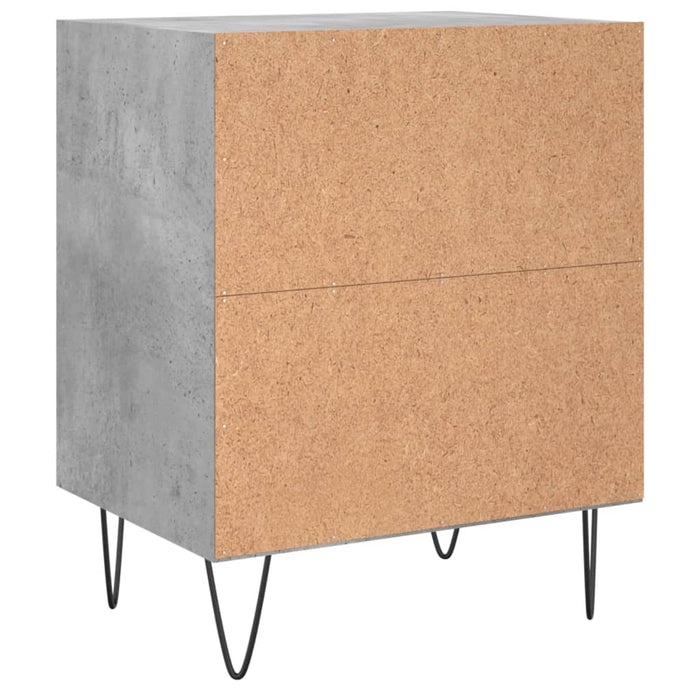 Noptiera Gri Beton 40x30x50 cm Lemn de Inginerie