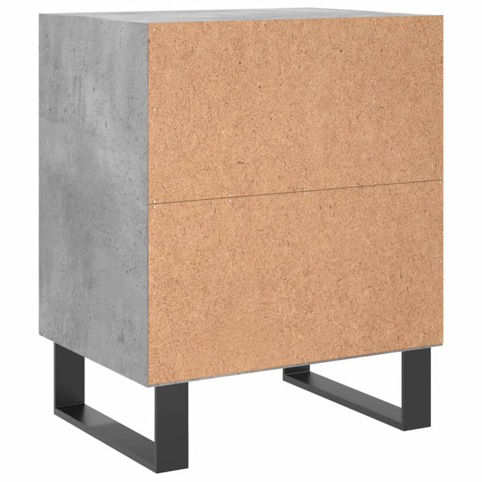 Noptiera 2 buc Beton Gri 40x30x50 cm Lemn derivat