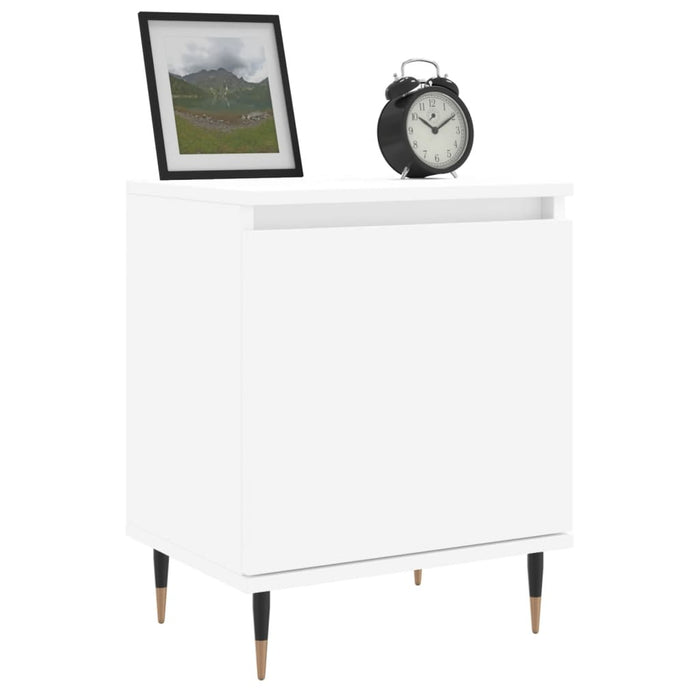 Bedside Cabinets 2 pcs White 40x30x50 cm Engineered Wood