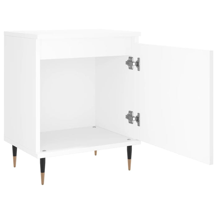 Bedside Cabinets 2 pcs White 40x30x50 cm Engineered Wood