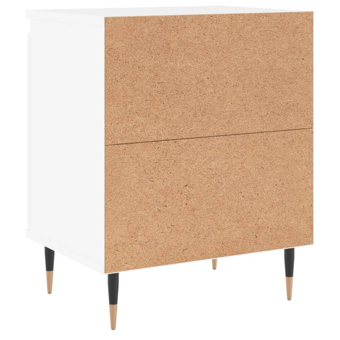 Bedside Cabinets 2 pcs White 40x30x50 cm Engineered Wood